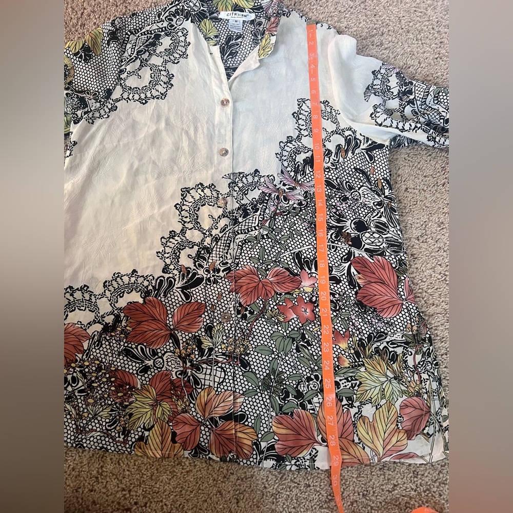 Citron Santa Monica Silk Floral Blouse - Picture 3 of 4